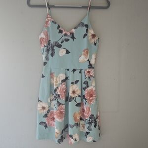 Monteau Light Blue Floral Dress